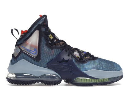 Nike LeBron 19 Fast Food Dutch Blue - authentic Nike sneakers