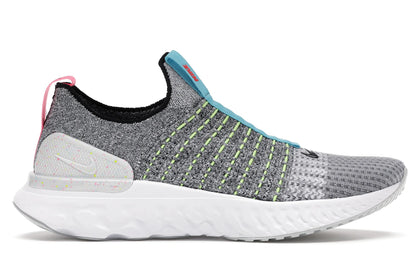 Nike React Phantom Run Flyknit 2 Flash Crimson Baltic Blue - authentic Nike sneakers