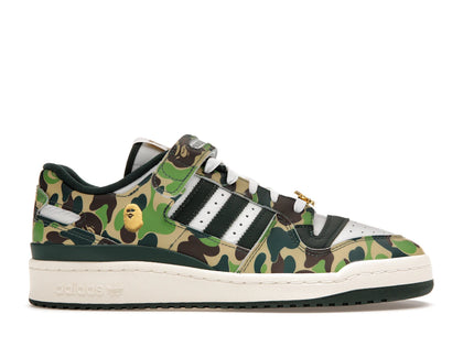 adidas Forum 84 Low Bape 30th Anniversary Green Camo - authentic adidas sneakers