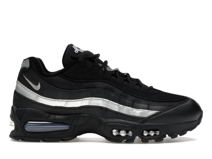 Nike Air Max 95 OG Big Bubble Black White Metallic Silver - authentic Nike sneakers