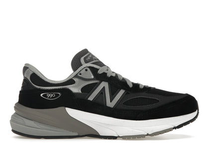 New Balance 990v6 MiUSA Black Grey White (Women's) - authentic New Balance sneakers