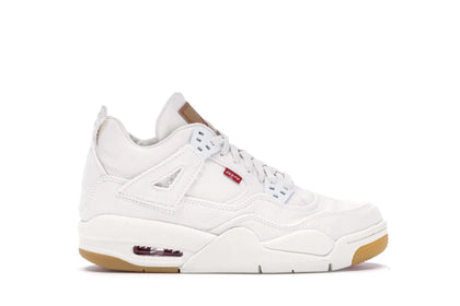 Jordan 4 Retro Levi's White (GS) (Levi's Tag) - authentic Jordan sneakers