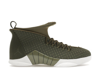 Jordan 15 Retro PSNY Woven Olive - authentic Jordan sneakers