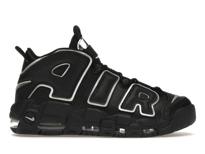 Nike Air More Uptempo Black Silver (Women's) - authentic Nike sneakers