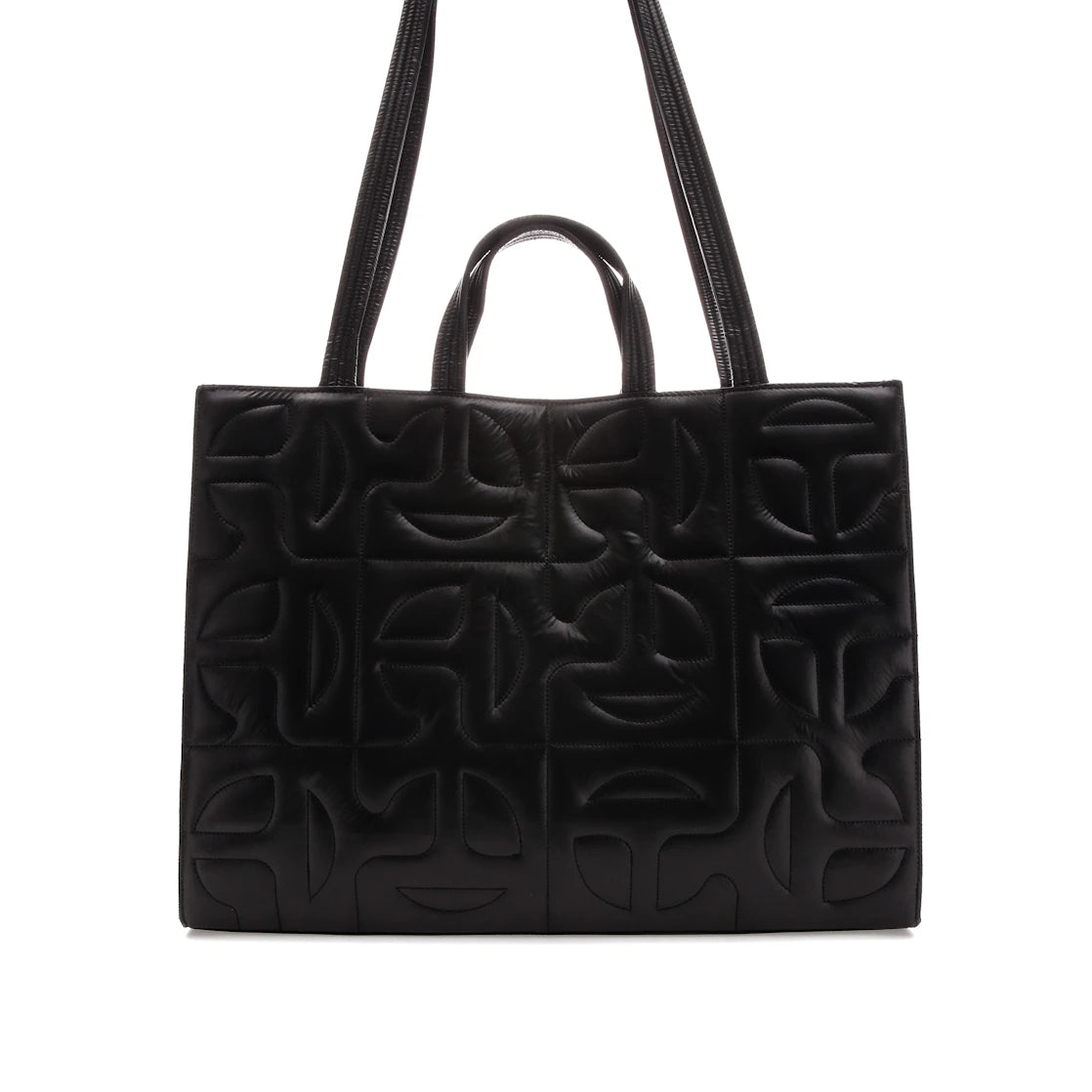 Telfar x Moose Knuckles Quilted Nylon Shopper Tote Large Black