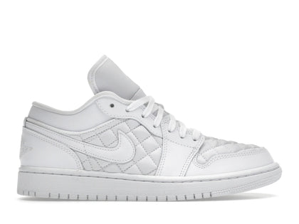 Air Jordan 1 Low Quilted White (Women's) - authentic Jordan sneakers