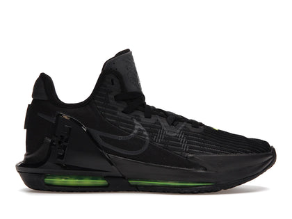 Nike LeBron Witness 6 Black Fluorescent Yellow - authentic Nike sneakers