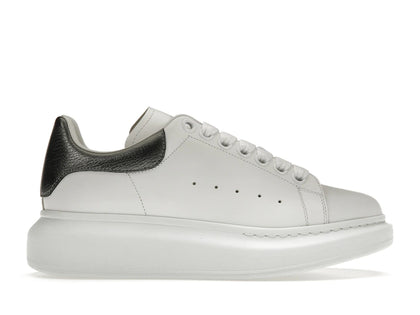 Alexander McQueen Oversized White Metallic - authentic Alexander McQueen sneakers
