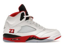 Jordan 5 Retro Fire Red Black Tongue (2025) - authentic Jordan sneakers