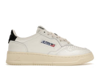 Autry Medalist Leather Low White Black Tab (Women's)