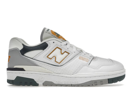New Balance 550 White Nightwatch Green - authentic New Balance sneakers