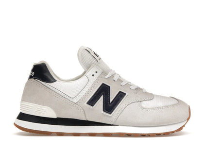 New Balance 574 White Navy Gum - authentic New Balance sneakers