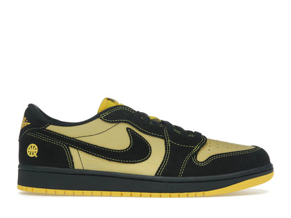 Jordan 1 Retro Low OG Quai 54 Black Tour Yellow Red - authentic Jordan sneakers
