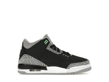 Jordan 3 Retro Green Glow (GS) - authentic Jordan sneakers