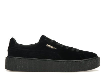 Puma Creeper Velvet Rihanna Fenty Black (Women's) - authentic Puma sneakers