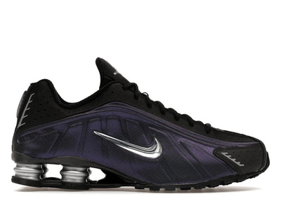 Nike Shox R4 Black Metallic Silver Purple Dynasty