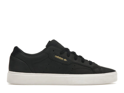 adidas Sleek Core Black Crystal White (Women's) - authentic adidas sneakers