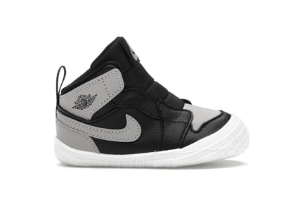 Jordan 1 Crib Bootie Black Medium Grey (I) - authentic Jordan sneakers
