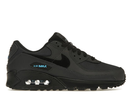 Nike Air Max 90 Dark Smoke Grey Laser Blue - authentic Nike sneakers