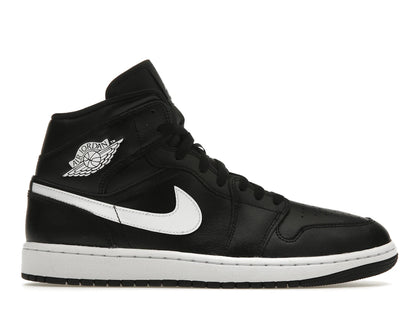 Jordan 1 Mid Black White (Women's) - authentic Jordan sneakers