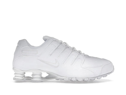 Nike Shox NZ Triple White - authentic Nike sneakers