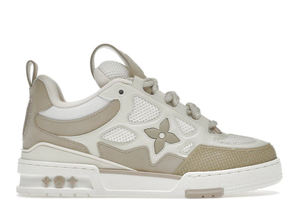 Louis Vuitton LV Skate Sneaker Beige White - authentic Louis Vuitton sneakers