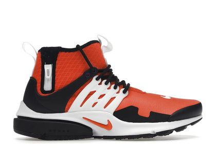 Nike Air Presto Mid Utility Black Orange - authentic Nike sneakers