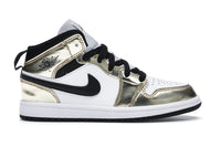 Jordan 1 Mid Metallic Gold Black White (PS)