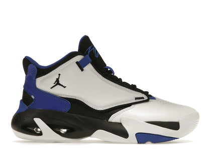 Jordan Max Aura 4 White Black Hyper Royal - authentic Jordan sneakers