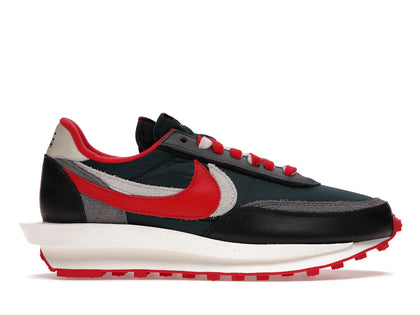 Nike LD Waffle sacai Undercover Midnight Spruce University Red - authentic Nike sneakers