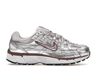 Nike P-6000 White Metallic Silver Tattoo (Women's)