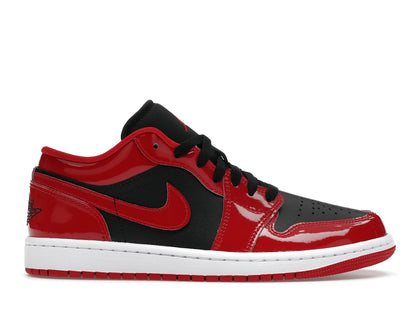 Jordan 1 Low SE Patent Varsity Red Black - authentic Jordan sneakers