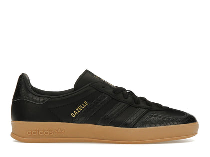 adidas Gazelle Indoor Core Black Snakeskin - authentic adidas sneakers