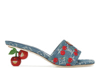 Louis Vuitton Cherry Lily Mule x Takashi Murakami Denim