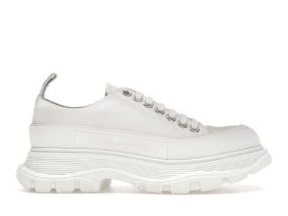 Alexander McQueen Tread Slick Low Lace Up White White (Women's) - authentic Alexander McQueen sneakers