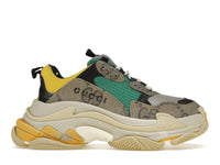 Gucci x Balenciaga The Hacker Project Triple S Beige Green Yellow (Women's)