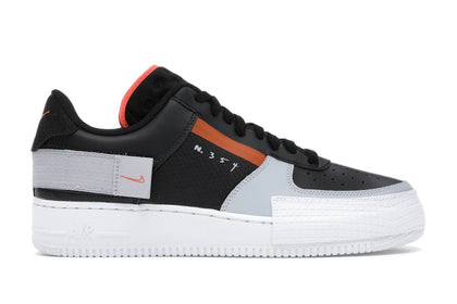 Nike Air Force 1 Type Black Hyper Crimson - authentic Nike sneakers