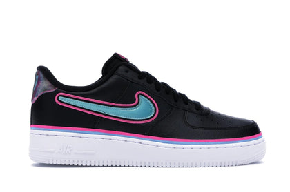 Nike Air Force 1 Low Sport NBA Black Blue Gale Laser Fuchsia - authentic Nike sneakers