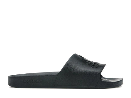 adidas Adilette Aqua Slides Core Black Logo - authentic adidas sneakers