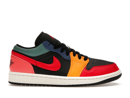 Air Jordan 1 Low SE Black Multi-Color (Women's) - authentic Jordan sneakers