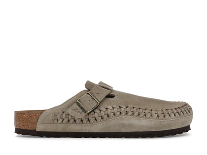 Birkenstock Boston Braided Suede Kith Taupe - authentic Birkenstock sneakers