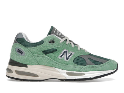 New Balance 991v2 MiUK Mineral Green - authentic New Balance sneakers