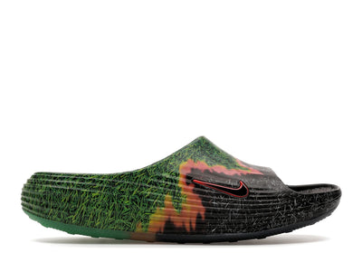 Nike ReactX Rejuven8 Slide .SWOOSH Touch Grass Dark Smoke Grey Kelly Green