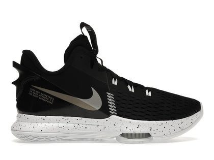 Nike LeBron Witness 5 Black Metallic Silver - authentic Nike sneakers