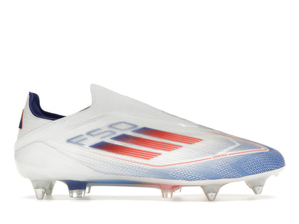 adidas F50 Elite Laceless SG Cloud White Solar Red Lucid Blue - authentic adidas sneakers