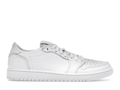 Jordan 1 Retro Low Swooshless Triple White (2025) - authentic Jordan sneakers