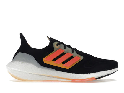 adidas Ultra Boost 22 Black Turbo Flash Orange - authentic adidas sneakers