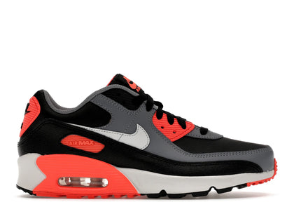 Nike Air Max 90 Black Cool Grey Bright Crimson Photon Dust (GS) - authentic Nike sneakers