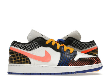 Jordan 1 Low MMD Multi-Color Grid (GS) - authentic Jordan sneakers