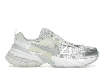 Nike V2K Run Metallic Silver White (Women's) - authentic Nike sneakers
